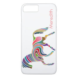 Rainbow-farbenes, magisches Pferd Case-Mate iPhone Hülle