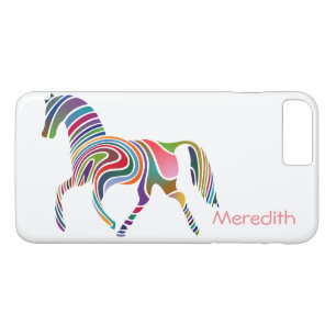 Rainbow-farbenes, magisches Pferd Case-Mate iPhone Hülle