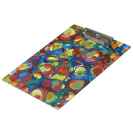 Rainbow-farbenes modernes Marmormuster aus Party Klemmbrett