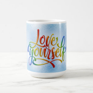 Rainbow Farbige Liebe Sie selbst Gay Pride Kaffeetasse