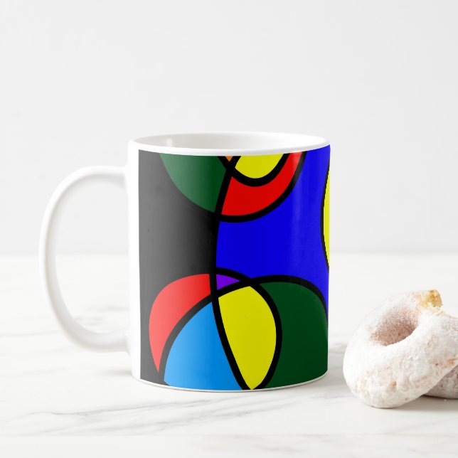 Rainbow-Farbkreise Kaffeetasse (Mit Donut)