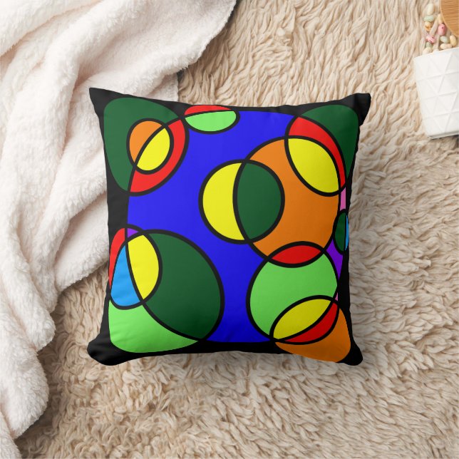 Rainbow-Farbkreise Kissen (Decke)