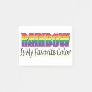 Rainbow-Favorit-Farbe Post-it Klebezettel