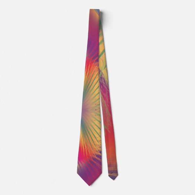 Rainbow Feathers Krawatte (Vorderseite)