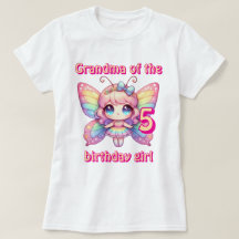 Rainbow Fee Schmetterling Oma of Birday Girl