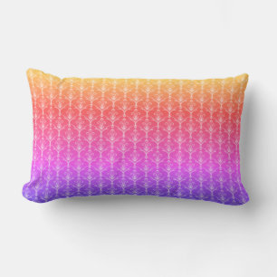Rainbow Feur-de-lis Pattern Pillow Lendenkissen