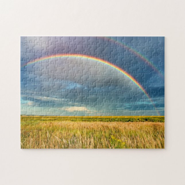 Rainbow Field USA Landschaft Komplex Jigsaw Puzzle (Horizontal)