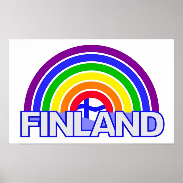 Rainbow Finland-Poster Poster (Vorne)