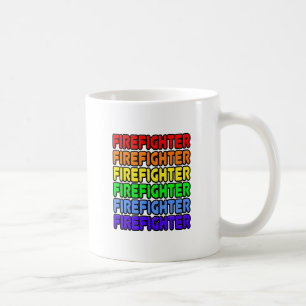 Rainbow Firefighter Kaffeetasse