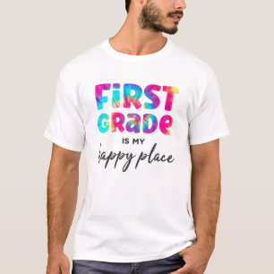 Rainbow First Grade Teacher Gefärbte Krawatte 1St T-Shirt
