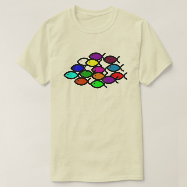 RAINBOW FISH. T-Shirt (Design vorne)