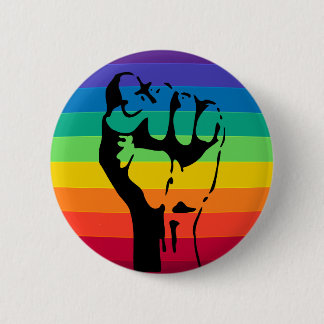 Rainbow FIST-Taste LGBT PRIDE Button