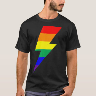 Rainbow-Flag-Blitzschlag T-Shirt