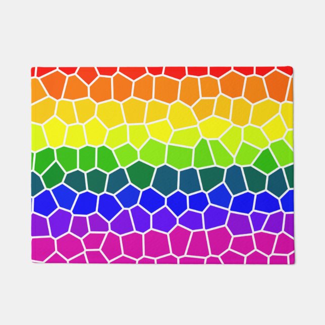 Rainbow Flag Colors Design LGBTQ Gay Pride Fußmatte (Vorderseite)