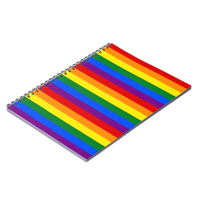 RAINBOW FLAG FARBEN NOTIZBLOCK (Linke Seite)