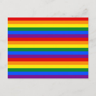 RAINBOW FLAG FARBEN POSTKARTE
