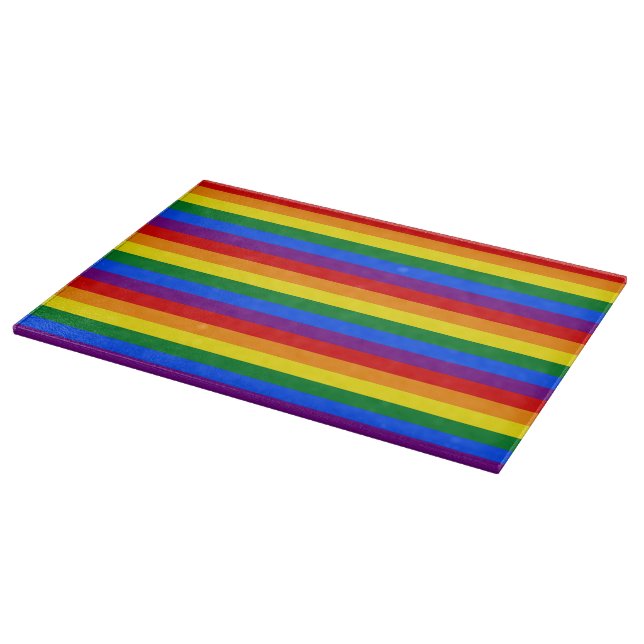 RAINBOW FLAG FARBEN SCHNEIDEBRETT (Ecke)