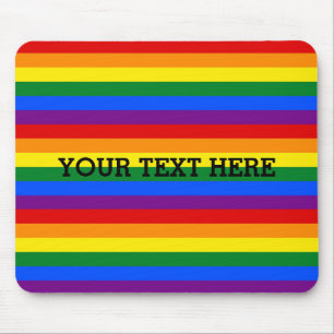 RAINBOW FLAG FLAG FARBEN + Ihr Text Mousepad