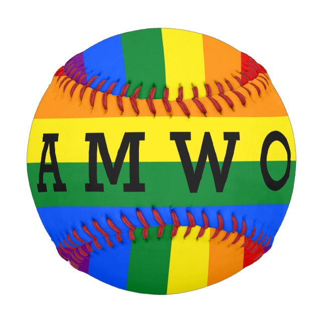RAINBOW FLAG FLAG FARBEN + Ihre Ideen Baseball (Rückseite)