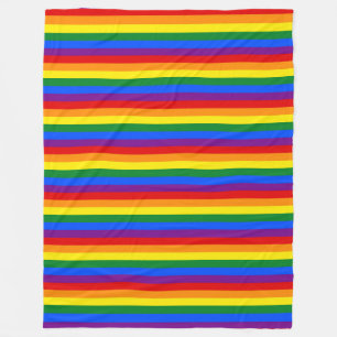 RAINBOW FLAG FLAG FARBEN + Ihre Ideen Fleecedecke