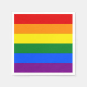RAINBOW FLAG FLAG FARBEN + Ihre Ideen Serviette