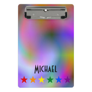 RAINBOW FLAG FLAG FARBEN Sterne Garland II + Ihre Mini Klemmbrett