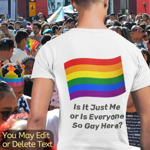 Rainbow-Flag für den LGBT-Gay Pride hinzufügen T-Shirt