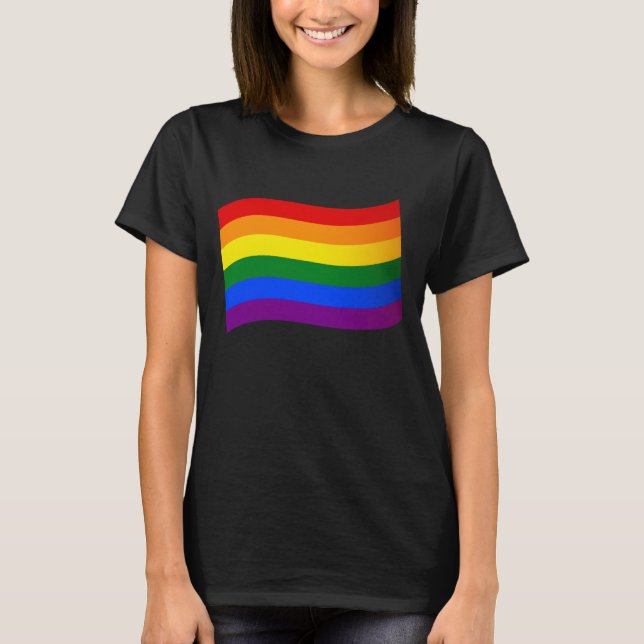 Rainbow Flag Gay Pride LGBT Liebe ist Liebe LGBTQ T-Shirt (Vorderseite)