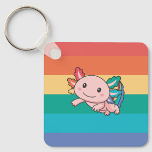 Rainbow Flag Gay Pride Lgbtq Axolotl Keychain Schlüsselanhänger