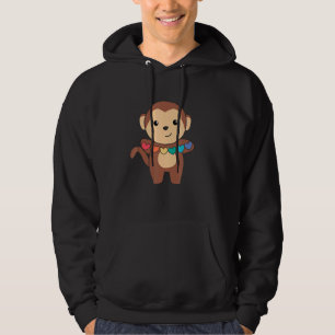 Rainbow Flag Gay Pride Lgbtq Herzaffen Hoodie
