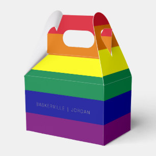 Rainbow-Flag-Hochzeit Geschenkschachtel