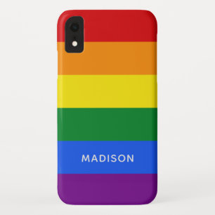 Rainbow Flag individuelle Name Case-Mate iPhone Hülle