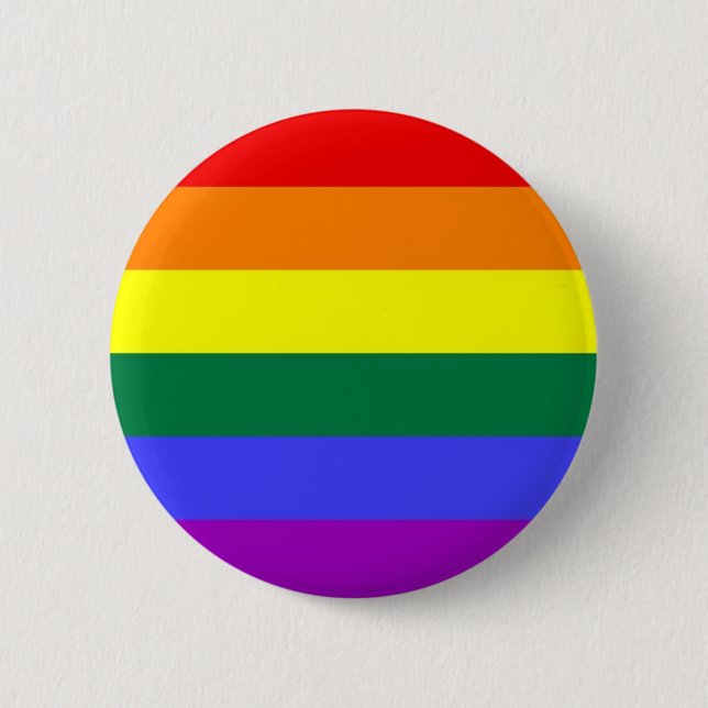 Rainbow Flag Lapel Pin Button (Vorderseite)