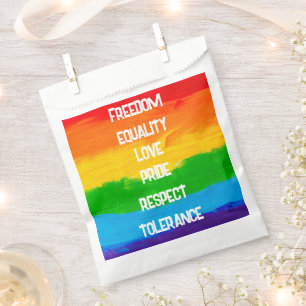 Rainbow Flag LGBT Fvor Bag - Prix Party Gift Geschenktütchen