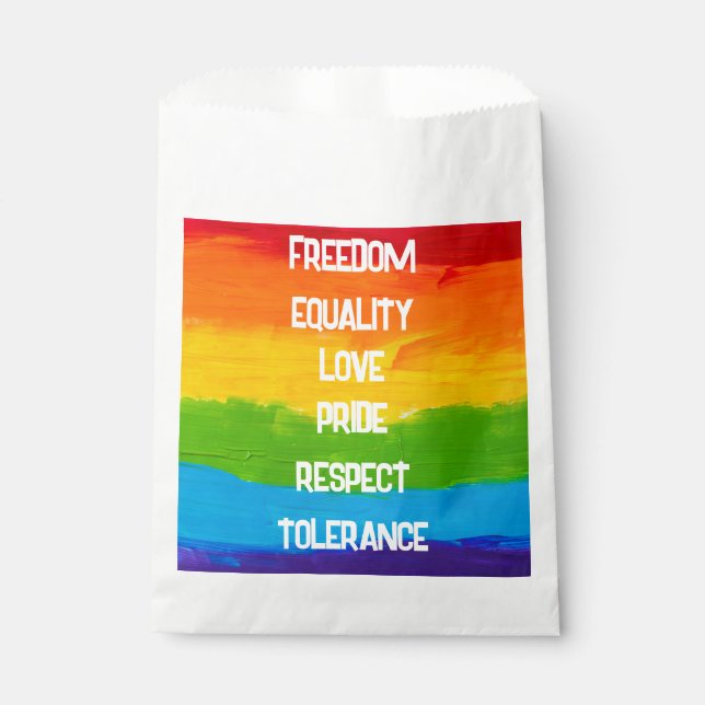 Rainbow Flag LGBT Fvor Bag - Prix Party Gift Geschenktütchen (Vorderseite)
