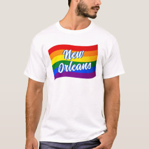 Rainbow Flag New Orleans Gay Pride LGBT LGBTQ T-Shirt
