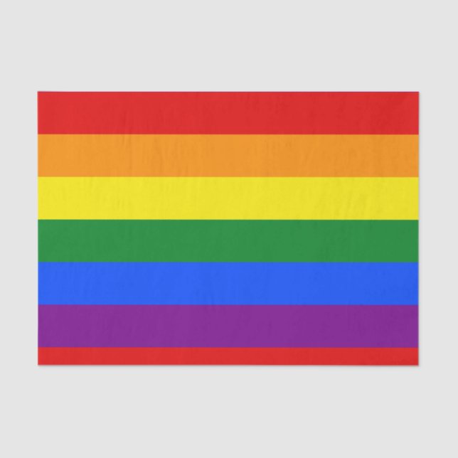 Rainbow-Flag-Papiere Seidenpapier (Vorderseite)