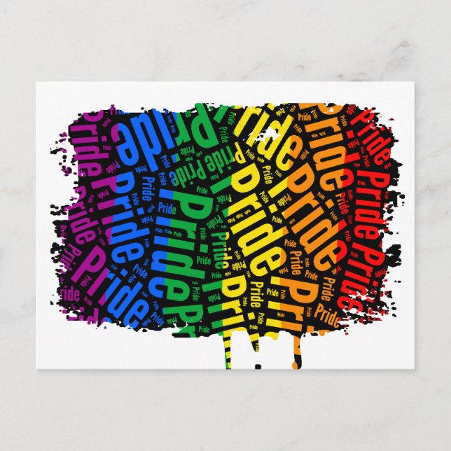 Rainbow Flag Postkarten - Maßgeschneiderte (Vorderseite)