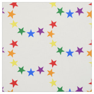 RAINBOW FLAG STARS II + Ihre Ideen Stoff
