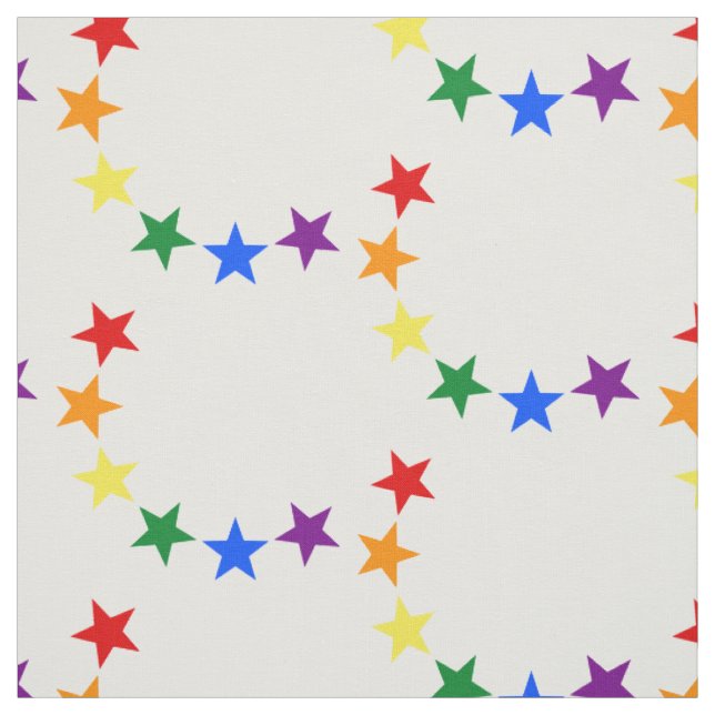 RAINBOW FLAG STARS II + Ihre Ideen Stoff (Muster)
