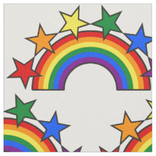 RAINBOW FLAG STARS III + Ihre Ideen Stoff