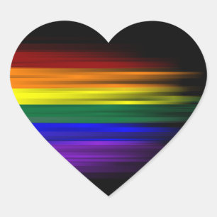 Rainbow Flag Sticker Sheet (Herz)