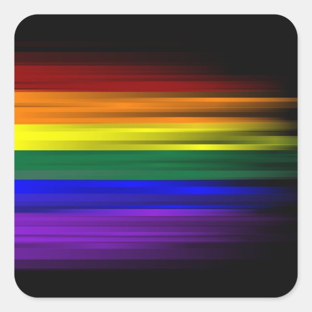 Rainbow Flag Sticker Sheet (Quadrat) (Vorderseite)