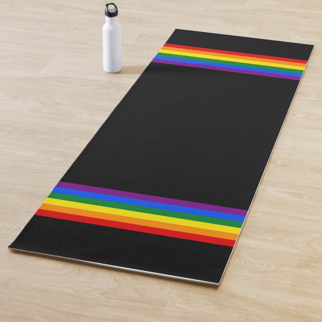 RAINBOW FLAG - STREIFEN - LGBT-Farben Yogamatte (Beispiel)