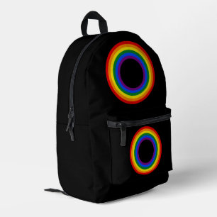 RAINBOW FLAG - STREIFEN - LGBT farbig Rings Bedruckter Rucksack