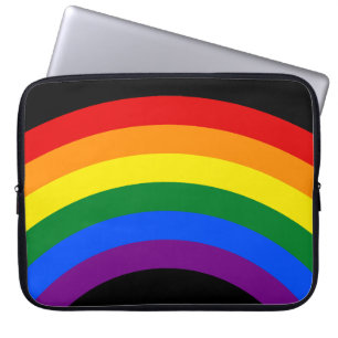 RAINBOW FLAG-TASTE + Ihr Zeichen oder Text Laptopschutzhülle