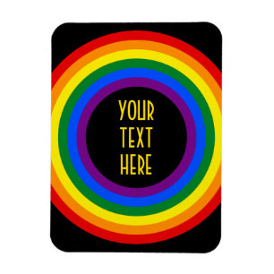 RAINBOW FLAG-TASTE + Ihr Zeichen oder Text Magnet