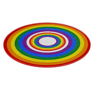 RAINBOW FLAG-TASTE + Ihr Zeichen oder Text Schneidebrett