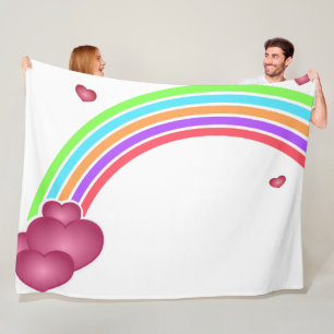 Rainbow Fleece Blanket