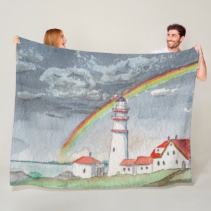 Rainbow Fleece Blanket